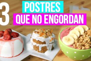 Dulces caseros para no engordar